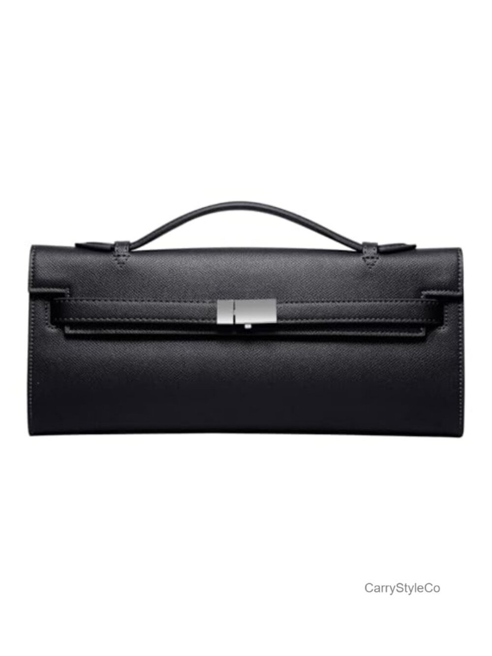 Soft PU Leather Top Handle Clutch Bag Evening Party Purse